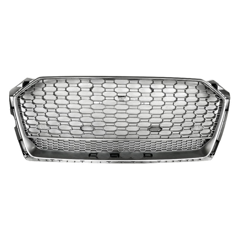 Silver black bumper grille with mesh for A5/S5 B9